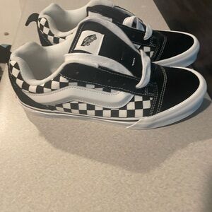 Vans Kids Black and White Checkered Sneakers